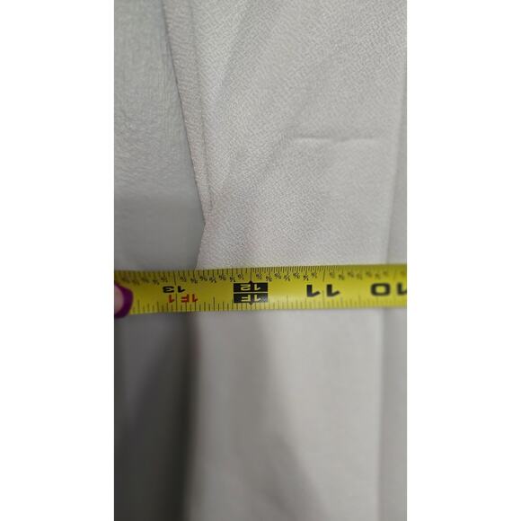 White Long Sleeve Wrap Midi Dress Bodycon Blazer Gold Buttons Dress Size US 4 - Picture 8 of 11